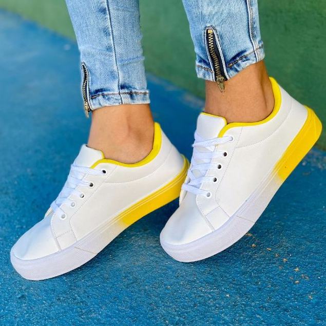 Tênis Feminino Casual Degradê Lançamento 34 ao 39 Adulto Teen ...