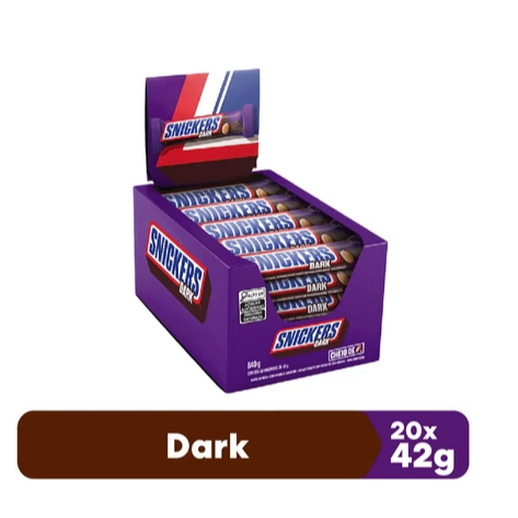 Chocolate Snickers Display 20un de 42g (840g) ESCOLHA SEU SABOR
