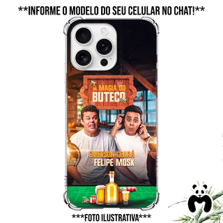 Capa Case Personalizada Podcast Magia do Buteco Felipe Mosk Emerson Ceara