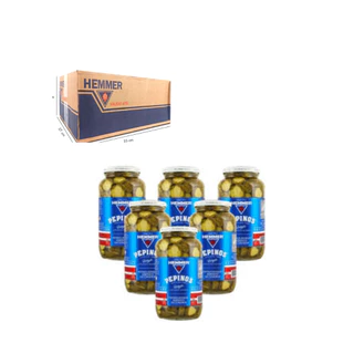 Hemmer Pepino Em Conserva Em Rodelas Agridoce Vidro 440g Atacado