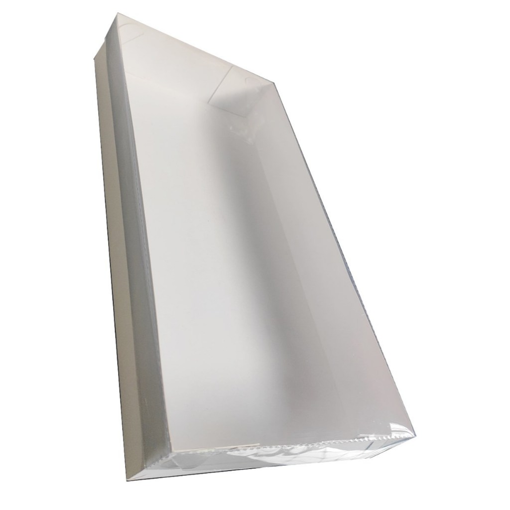 Caixa para 50 Doces 35x17,5x5 Tampa PET Embalagem Donut Brow