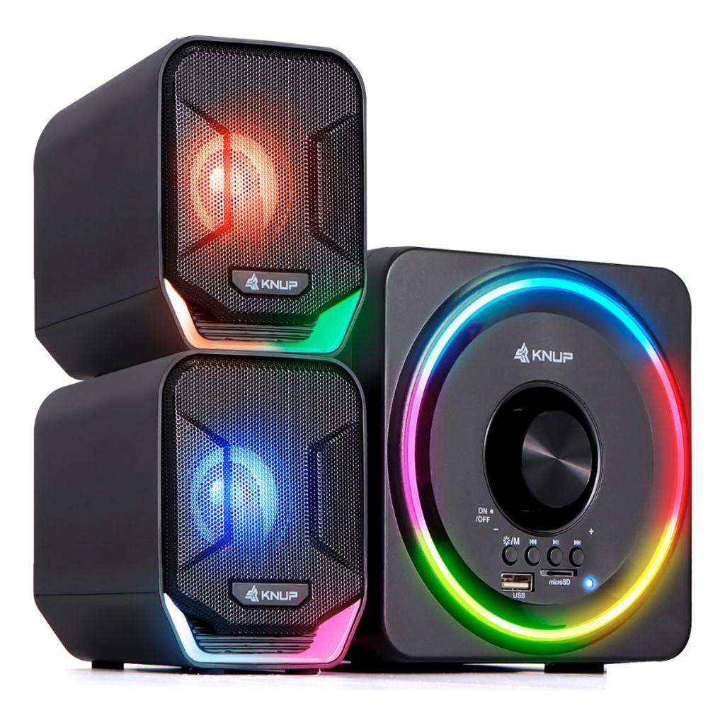 Caixa De Som Subwoofer Surround 2.1 Pc Gamer Usb P2 Cor Preto 127/220v ...