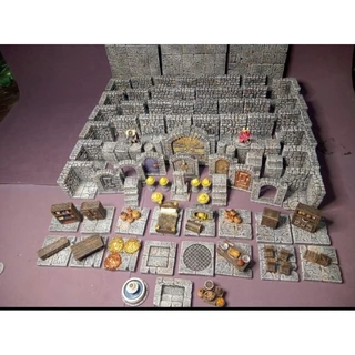 cenário para rpg masmorra grande com acessorios