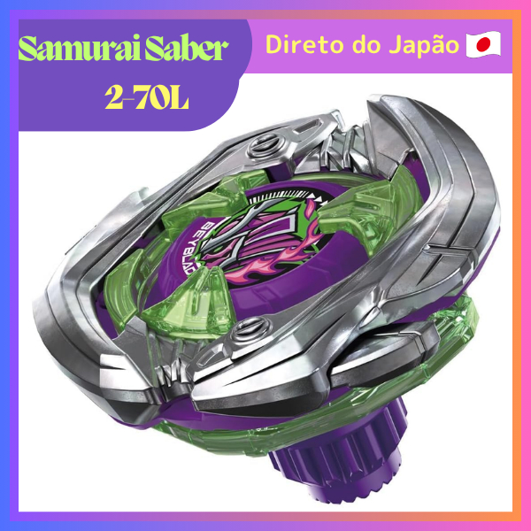 Direto do Japão Original】Beyblade X UX-09 Samurai Saber 2-70L