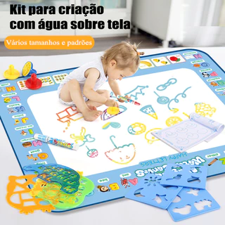 Kit de Pintura Mágica com Água – Desenho Infantil Reutilizável e Seguro para Crianças