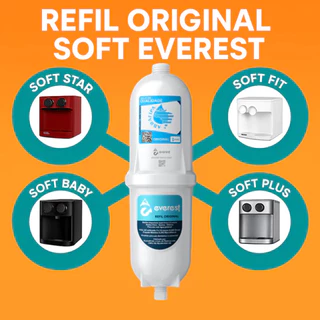 Refil Filtro Vela Soft Everest Original Purificadores Soft Everest Star Slim Plus Fit Baby Flat