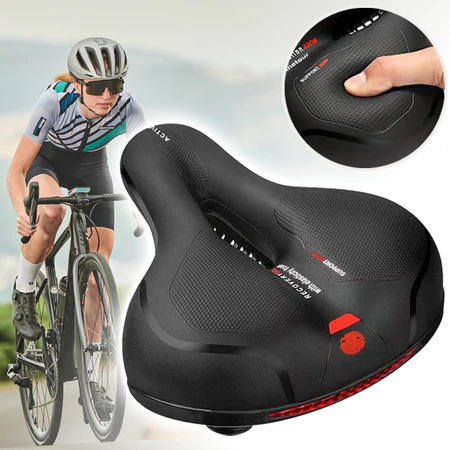 Banco de Bicicleta Confortável com Molas Adesivo Refletivo de Segurança Confortável Banco de Bike Selim