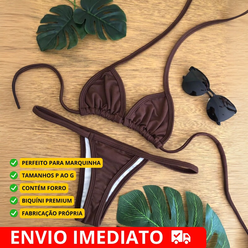 Biquíni de Fita Para Bronze