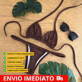 Biquíni de Fita Para Bronze