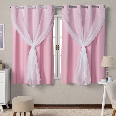 Cortina de Voal Blackout 100 Corta Luz 2 20m x1 30m Cores Variadas
