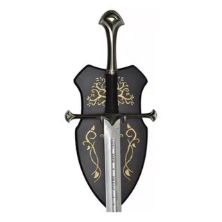 Espada Anduril Senhor Dos Anéis Tamanho Real Suporte Parede Cosplay