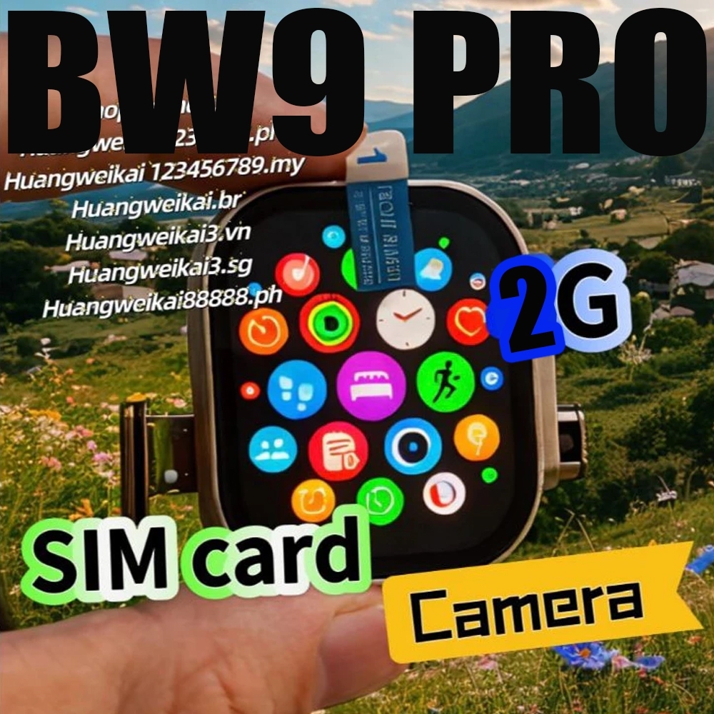 Relógio inteligente BW9 Pro 2G 2025, 2,2 polegadas, slot para cartão ...