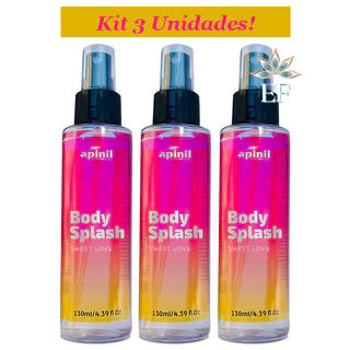 Kit 3 Unidades Body Splash SWEET LOVE 130mL APINIL