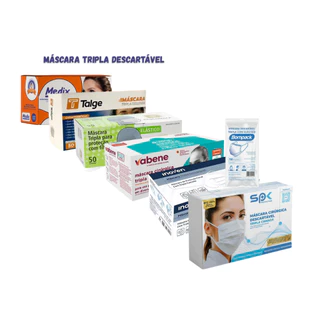 250 Máscaras Tripla com ANVISA TNT MELTBLOWN uso Hospitalar Laboratórios Clínicas Médicas em Oferta na Shopee