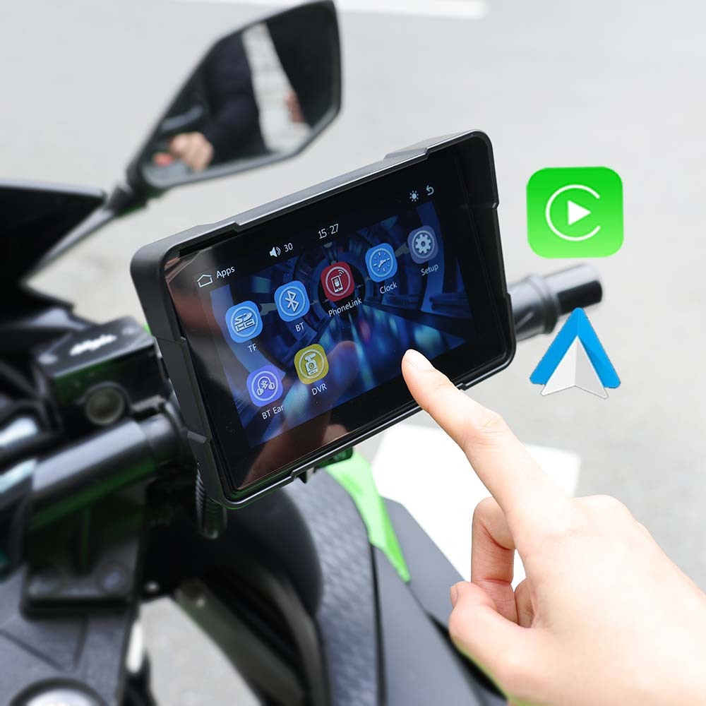 Central Multimídia para Motocicleta Moto MP5 Android Auto & Apple Carplay