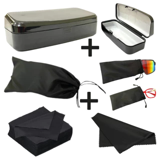 Kit 10 Estojos+Saquinhos Bag+Flanelas (Case/Caixa/Capa) /Armação Porta Óculos/Relógio/bijuteria/joias/viagem/multiuso