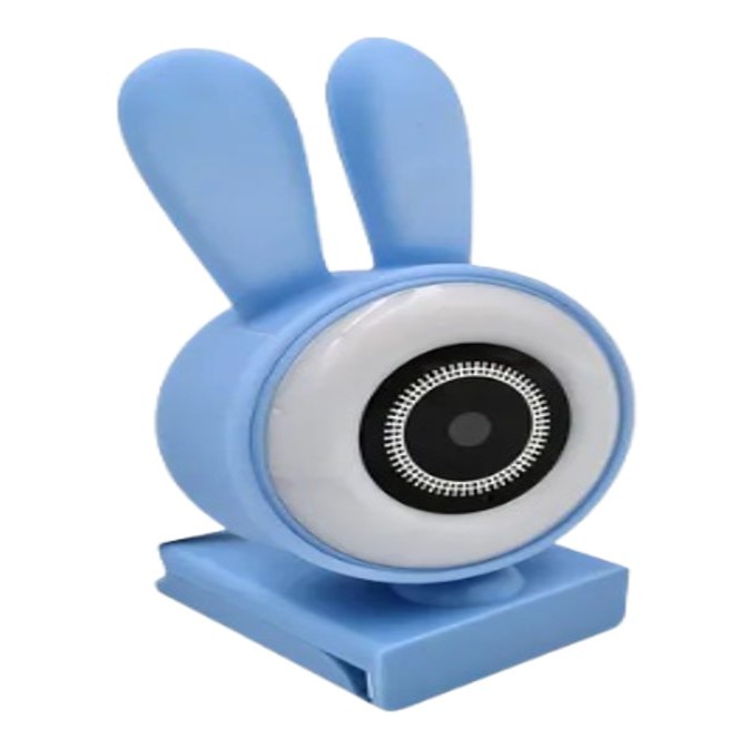 Webcam Microfone Orelinhas Led 480p 720p 1080p Azul | Shopee Brasil