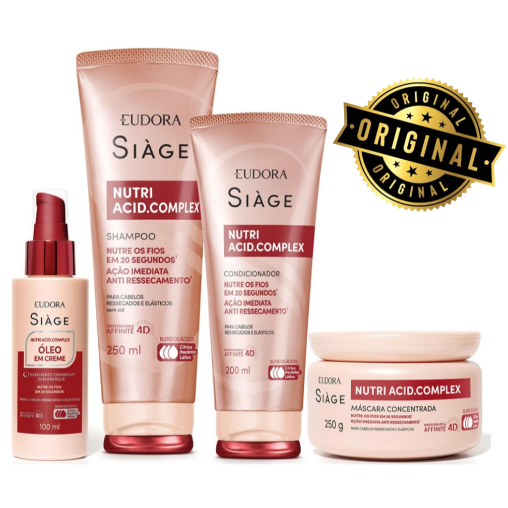 Kit Siàge Nutri Acid.Complex para cabelos ressecados e elásticos ...