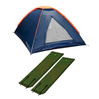 Barraca Camping Panda NTK 2 pessoas Coluna dágua 600mm + 2x Colchonetes AutoInfláveis Térmicos Verde em Oferta na Shopee