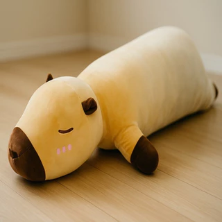 Capivara de Pelúcia Gigante 90cm Super Macia Bicho de Pelúcia Enorme para Abraçar e Presentear em Oferta na Shopee