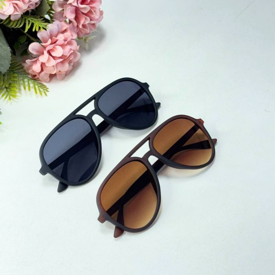 Oculos Piloto Aviador de Sol Oculos Grande Feminino Emborrachado Lentes Flat