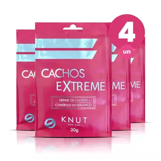 Kit 4 Sache Extreme Powerdose Knut Cachos 30g Reconstrução Capilar em Oferta na Shopee