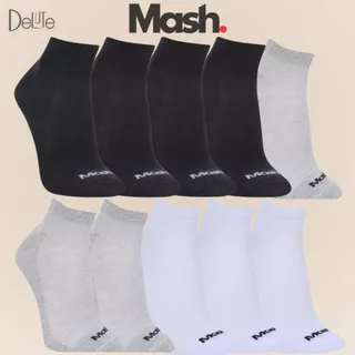 Kit Com 10 Pares de Meias Mash Sport em Algodão Cano Curto Unissex Original