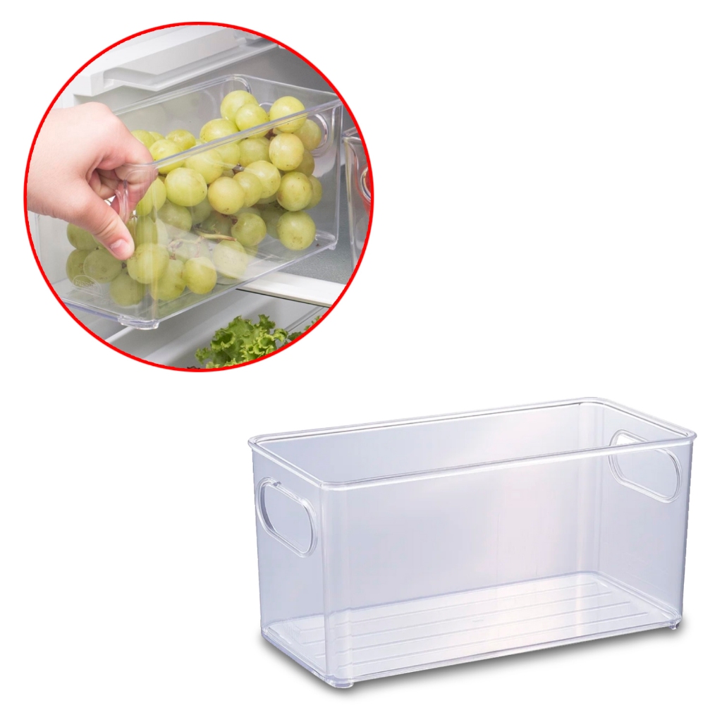 Organizador Multiuso Transparente para Geladeira Plasútil 10x20 cm