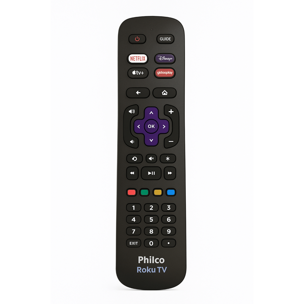 Controle Remoto Philco Roku TV Original Compatível Ptv55g52r2c Netflix ...