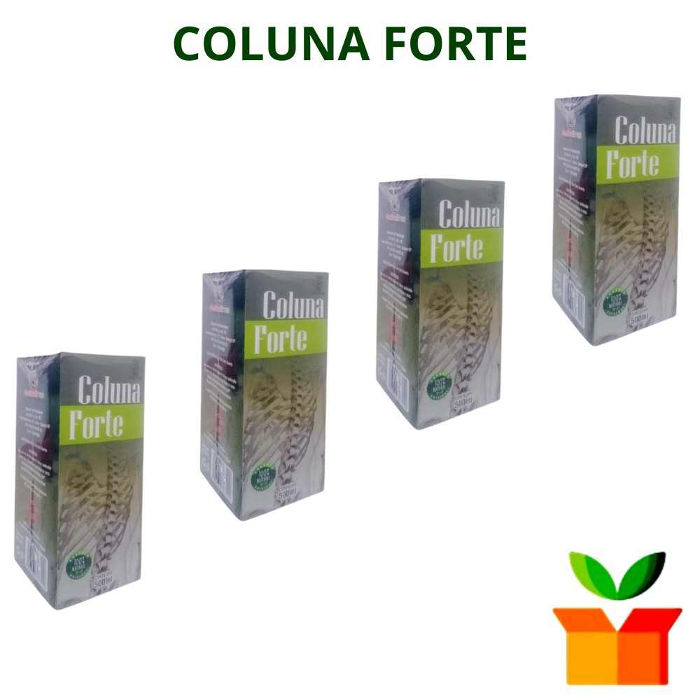 kit 4 Coluna Forte 500 ml - Chá/Elixir composto pronto para uso ...