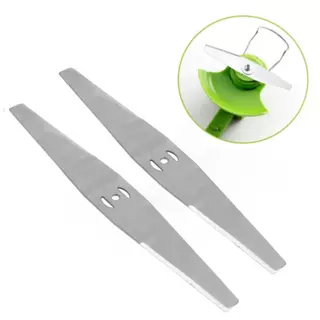 2x Lâminas Metal Rocadeira Cortador De Gramas Bateria