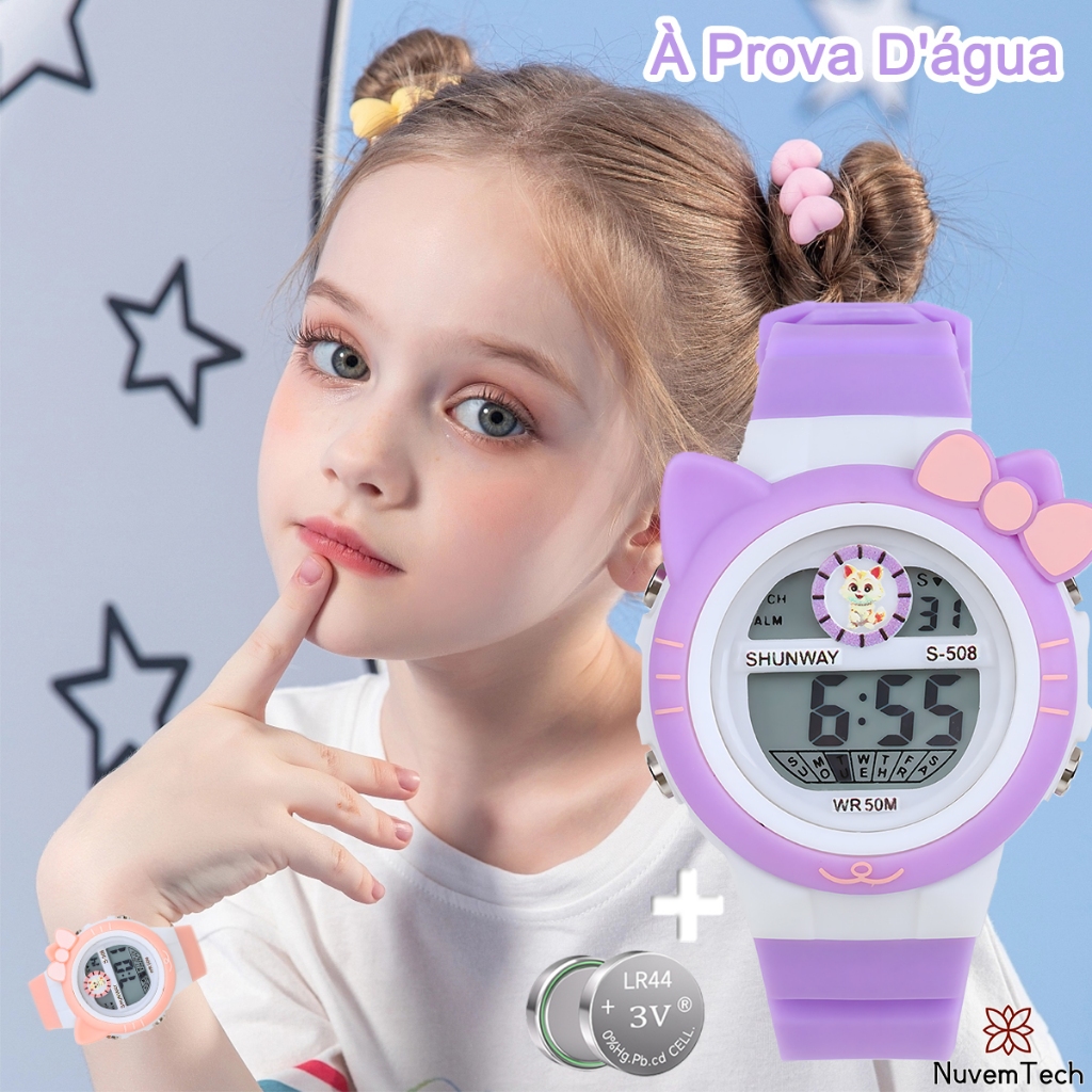 Digital Watch Small Baby Girl Watch Boys Watches Age 3-6 Venhoo - Main Image