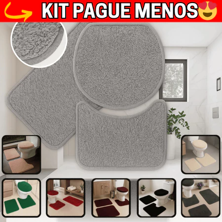 Tapete para Banheiro 3 Peças