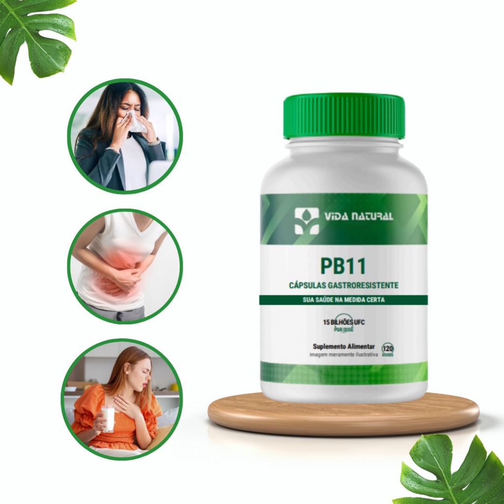 PB11 120cáps GASTRORRESISTENTE | Shopee Brasil
