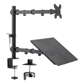 Suporte Notebook E Monitor 8 a 32 Polegadas Tv Articulado Mesa Ajuste Bandeja Gt800e