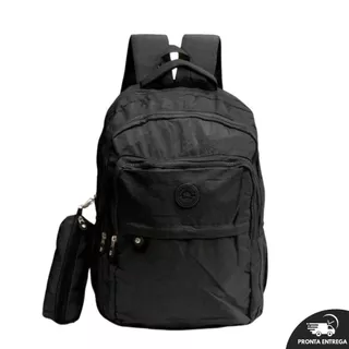 Kit Mochila Bolsa Grande + Estojo Ideal Para Escola Faculdade Eventos e Viagens em Oferta na Shopee