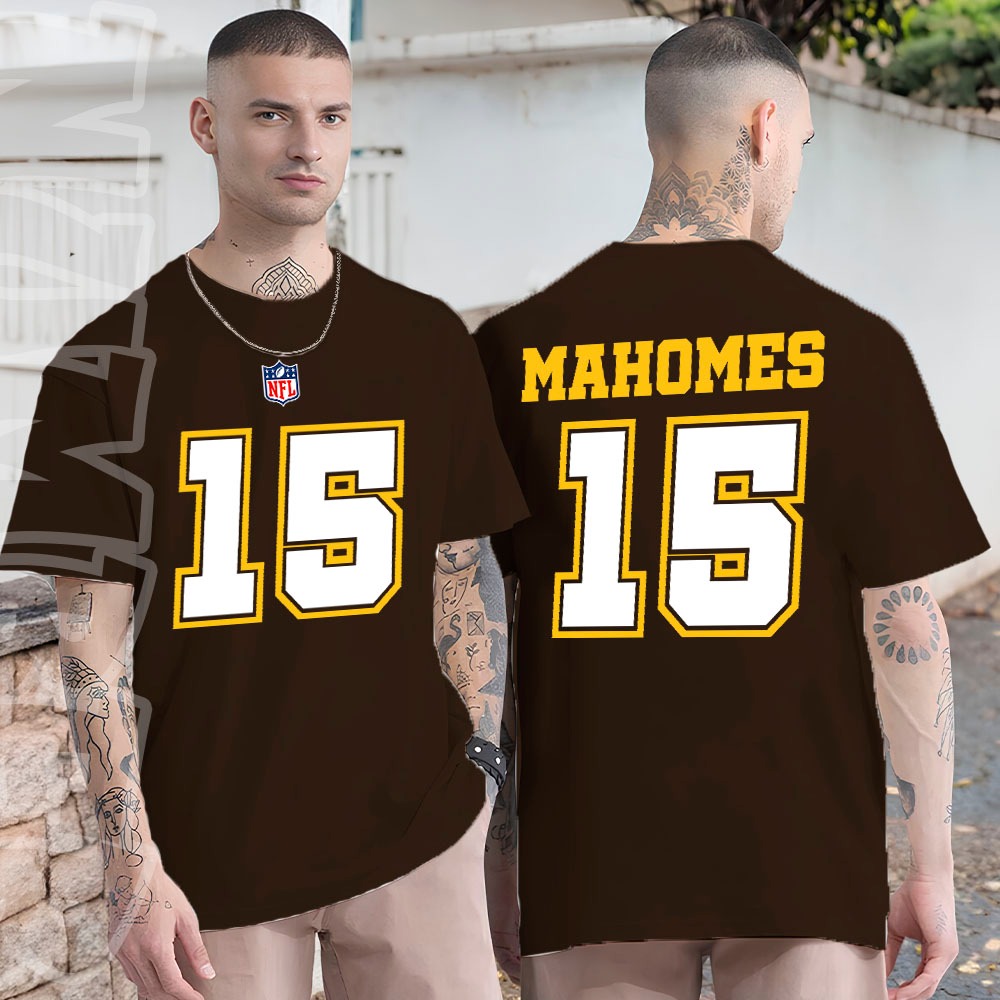 Camisa Camiseta basica e oversized estilosa Jogador mahomes 15 nfl