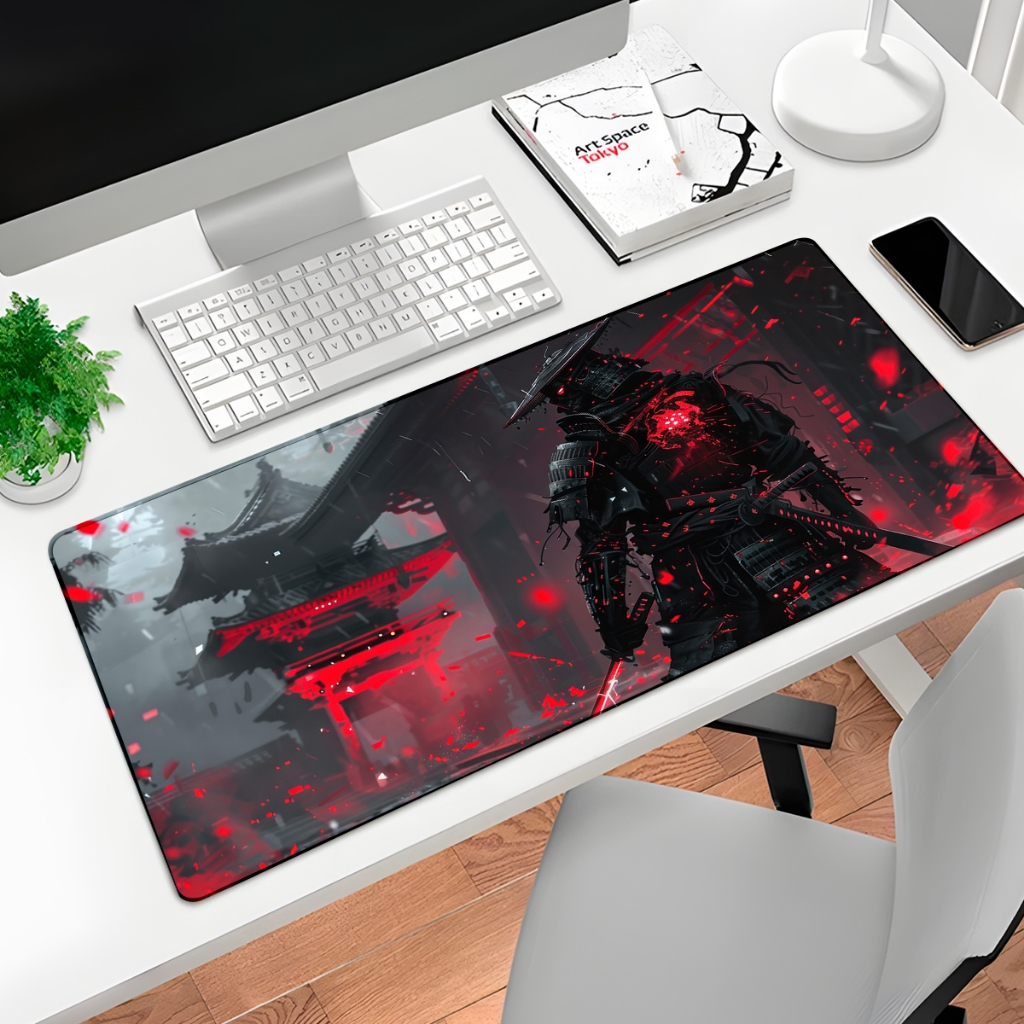 neru design works EDGE PAD　TOPOカモ Mouse Pad Gamer p/ Destktop Borda Costurada Periférico Samurais