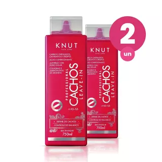 Kit 2 Leave-In Knut Cachos 750ml em Oferta na Shopee