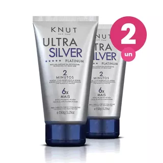 Kit 2 Knut Ultra Silver Tratamento Capilar Platinum 150g em Oferta na Shopee