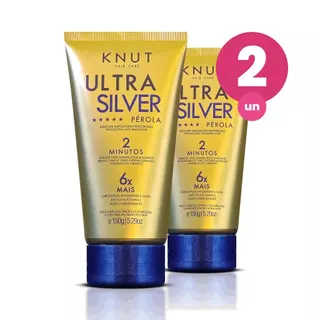 Kit 2 Knut Ultra Silver Tratamento Capilar Pérola 150g em Oferta na Shopee
