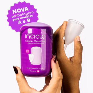 Coletor Menstrual Inciclo + Cápsula Esterilizadora Inciclo Reutilizável Silicone Copinho em Oferta na Shopee