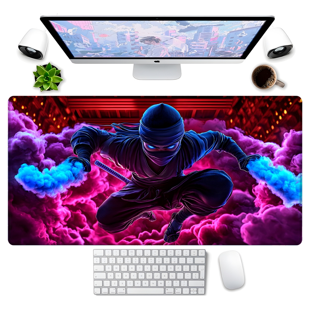 Mouse Pad Gamer p/ Destktop Borda Costurada Periférico Diversas
