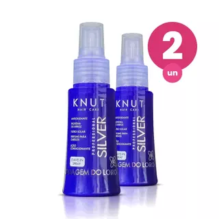 Kit 2 Leave-In Spray Knut Silver 70ml em Oferta na Shopee