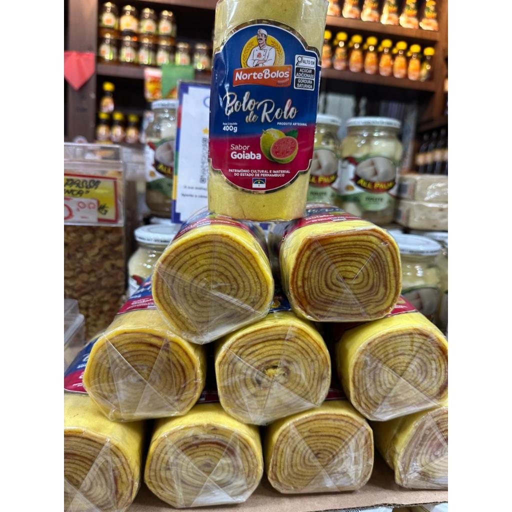 bolo  de rolo  goiabada  de Pernambuco maravilhoso 400g