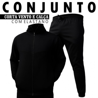 Dri Fit Conjunto Corta Vento Refletivo Calça Bermuda Corta Vento