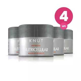Kit 4 Máscara Capilar Knut Nutricelular 300g em Oferta na Shopee