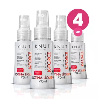 Kit 4 Leave-In Spray Knut K-Force 70ml em Oferta na Shopee