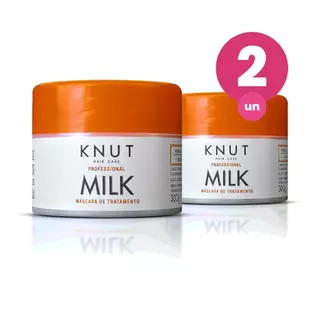 Kit 2 Máscara Capilar Knut Milk 300g em Oferta na Shopee