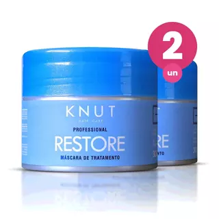 Kit 2 Máscara Capilar Knut Restore 300g em Oferta na Shopee